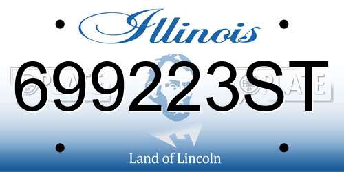 699223ST Illinois License Plate
