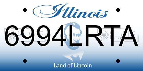 6994LRTA Illinois License Plate