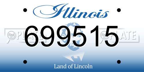 699515 Illinois License Plate