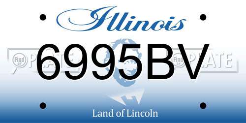 6995BV Illinois License Plate