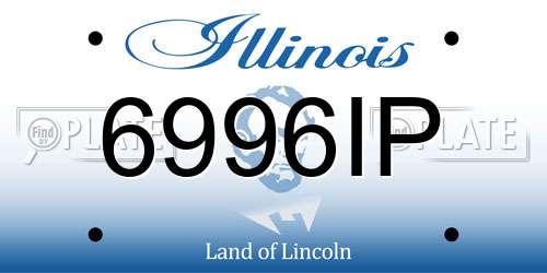 6996IP Illinois License Plate