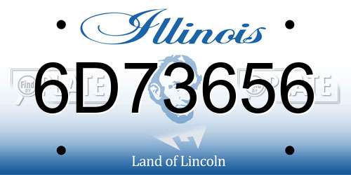 6D73656 Illinois License Plate