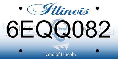 6EQQ082 Illinois License Plate