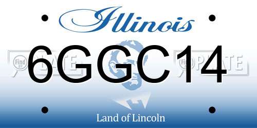 6GGC14 Illinois License Plate
