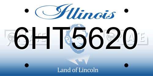 6HT5620 Illinois License Plate