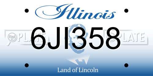 6JI358 Illinois License Plate