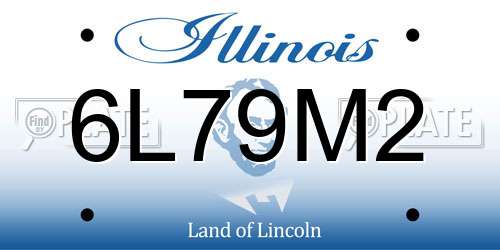 6L79M2 Illinois License Plate