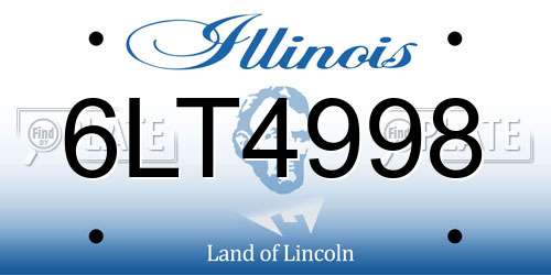 6LT4998 Illinois License Plate