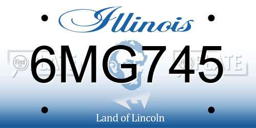 6MG745 Illinois License Plate