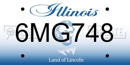 6MG748 Illinois License Plate