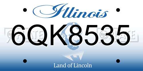 6QK8535 Illinois License Plate
