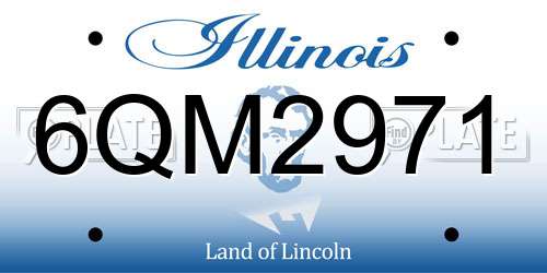6QM2971 Illinois License Plate