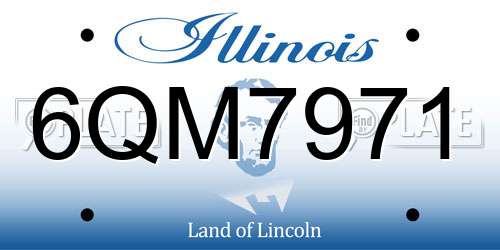 6QM7971 Illinois License Plate
