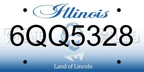 6QQ5328 Illinois License Plate