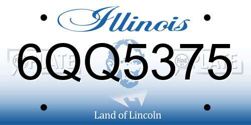 6QQ5375 Illinois License Plate