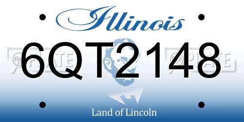 6QT2148 Illinois License Plate