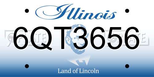 6QT3656 Illinois License Plate