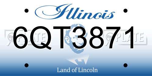 6QT3871 Illinois License Plate