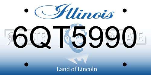 6QT5990 Illinois License Plate