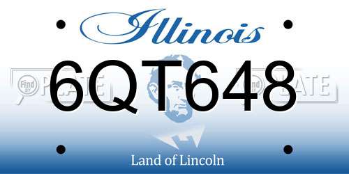 6QT648 Illinois License Plate