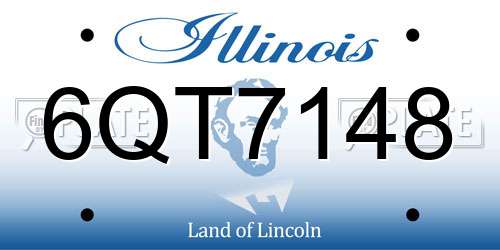 6QT7148 Illinois License Plate