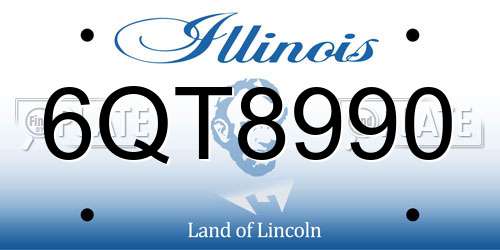 6QT8990 Illinois License Plate