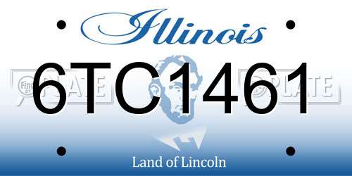 6TC1461 Illinois License Plate