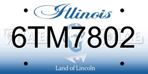 6TM7802 Illinois License Plate