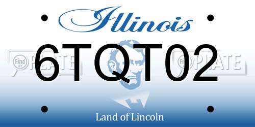 6TQT02 Illinois License Plate