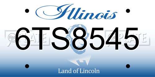 6TS8545 Illinois License Plate