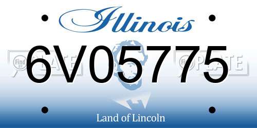 6V05775 Illinois License Plate