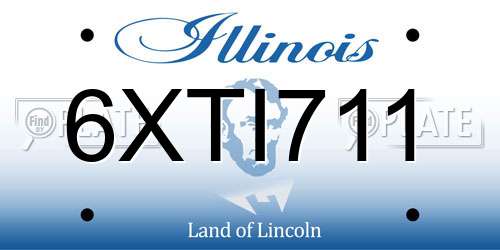 6XTI711 Illinois License Plate