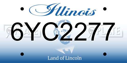 6YC2277 Illinois License Plate