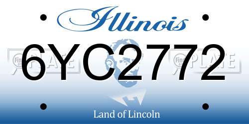 6YC2772 Illinois License Plate