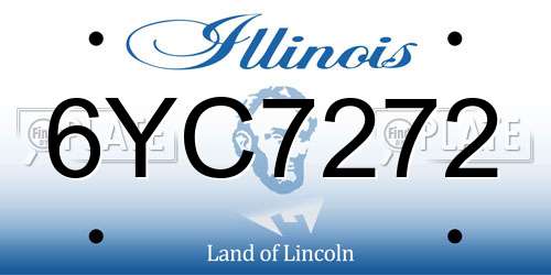 6YC7272 Illinois License Plate