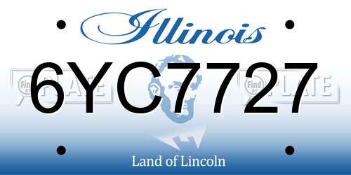 6YC7727 Illinois License Plate