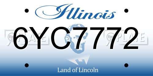 6YC7772 Illinois License Plate