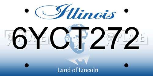 6YCT272 Illinois License Plate