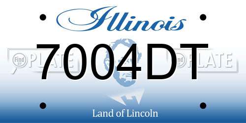 7004DT Illinois License Plate
