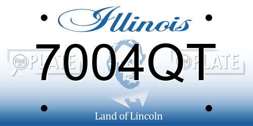 7004QT Illinois License Plate