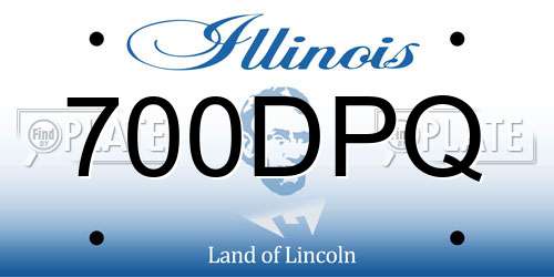 700DPQ Illinois License Plate