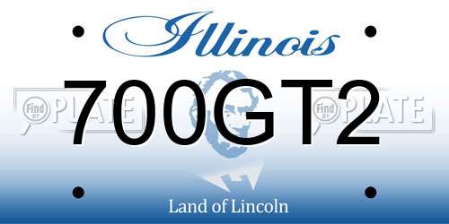 700GT2 Illinois License Plate
