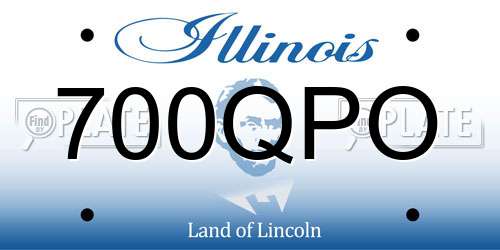 700QPO Illinois License Plate