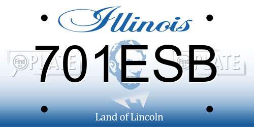 701ESB Illinois License Plate