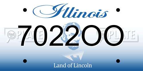 7022OO Illinois License Plate