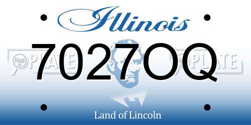 7027OQ Illinois License Plate