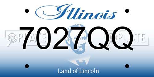 7027QQ Illinois License Plate