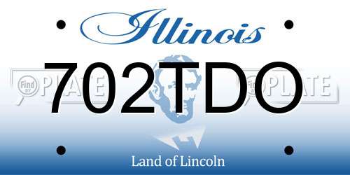 702TDO Illinois License Plate