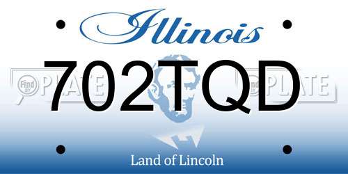 702TQD Illinois License Plate