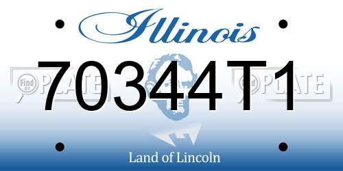 70344T1 Illinois License Plate
